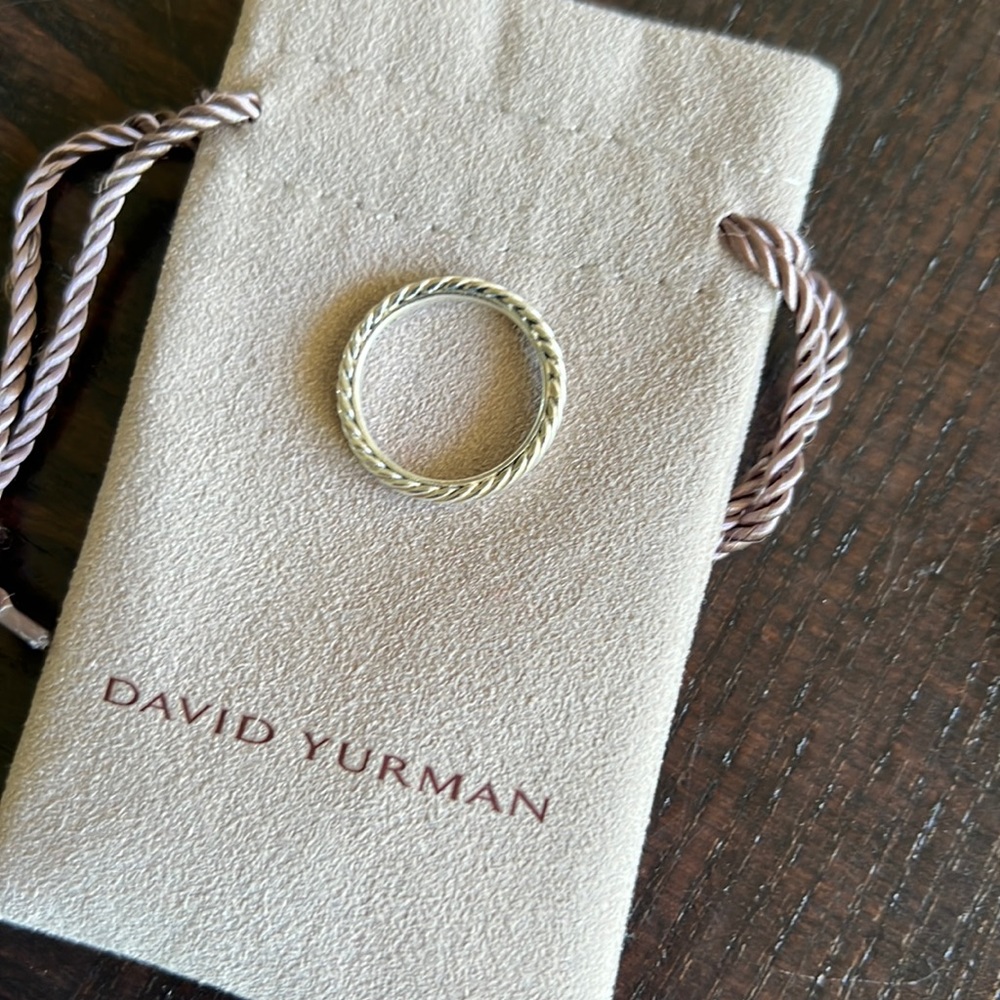 David Yurman Sterling Silver Cable Ring - size 7